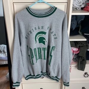 Michigan State Spartans Lee Sport Vintage Sweatshirt Crewneck